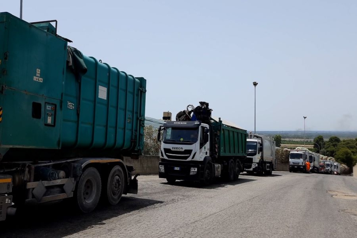 Kyma Ambiente: ''Grosse difficoltà a depositare i rifiuti presso l'impianto, autisti in fila per ore''