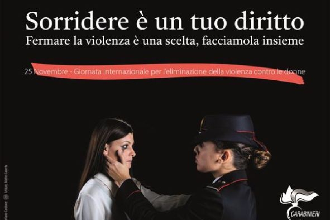 Giornata contro la violenza sulle donne, l'impegno dell'Arma dei Carabinieri